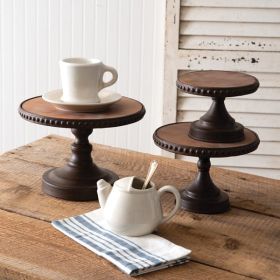 Set of Three Round Dessert Stands