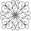 Accent Plus Wrought Iron 36-inch Bronze Scrolled Wall Decor