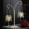 Accent Plus Crystal Drops Double Hanging Candle Holder