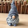 1pc Garden Gnome Resin Statue; Faceless Doll Figures Miniature Home Decoration For Lawn Ornaments Indoor Or Outdoor Patio Deck Yard  - Blue