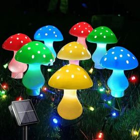 Solar Mushroom Light; Multi-Color Changing LED Outdoor Flowers Garden Courtyard Yard Patio Outside Christmas Holiday DÃ©cor - Solar 12Lights