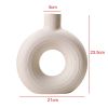 2Pcs Nordic Ceramic Vase Snuggle Set White Matte Creative Vase INS Flower Pot Living Room Home Offical Desktop Decor Accessories