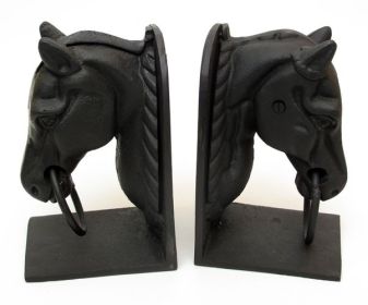 Cast Iron Horse Head Bookend