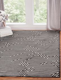 Orbit Chocolate Area Rug 5x8