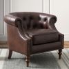 Ophelia Button Tufted Accent Chair - as Pic