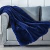 Cassilda Luxury Chinchilla Faux Fur Throw Blanket (50&quot; x 60&quot;) - as Pic