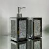 Ambrose Exquisite 2 Piece Square Soap Dispenser and Toothbrush Holder - as Pic