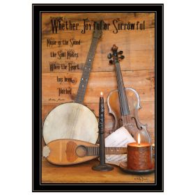 "Music" by Billy Jacobs; Ready to Hang Framed Print; Black Frame