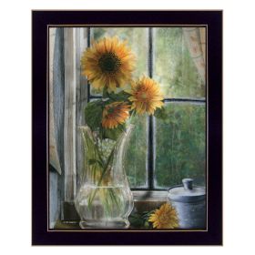 "Morning Flower" by ED Wargo; Ready to Hang Framed Print; Black Frame