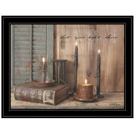 "Let Your Light Shine" by Billy Jacobs; Ready to Hang Framed Print; Black Frame