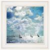 "Sailing White Waters" by Bluebird Barn Group; Ready to Hang Framed Print; White Frame