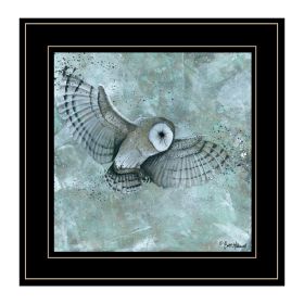 "Simplicity Owl" by Britt Hallowell; Ready to Hang Framed Print; White Frame