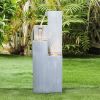 Metal Floor Indoor/Outdoor water Fountain - Freestanding Fountain with LED - as Pic