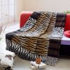 Onitiva - [Tiger Stripes -C] Patchwork Throw Blanket (50 by 70 inches) - onitiva-blk-013