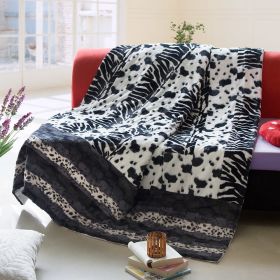 Onitiva - [Tasteful Life -C] Patchwork Throw Blanket (86.6 by 63 inches) - onitiva-blk-007