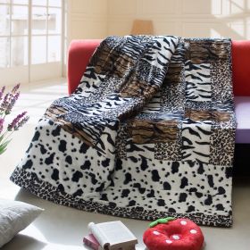 Onitiva - [Amazon Jungle -A] Patchwork Throw Blanket (86.6 by 63 inches) - onitiva-blk-009