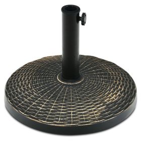 26.5lbs Patio Market Umbrella Base Stand - Bronze