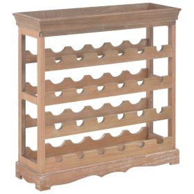 vidaXL Wine Cabinet Brown 27.6"x8.9"x27.8" MDF