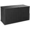 vidaXL Patio Storage Box Anthracite 47.2"x22"x24.8" PP Rattan - Anthracite