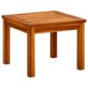 vidaXL Patio Coffee Table 17.7"x17.7"x14.2" Solid Acacia Wood - Brown