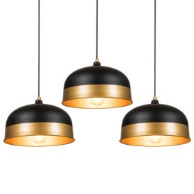 3PS Black Pendant Lighting for Kitchen Island Farmhouse Hanging Pendant Light Fixtures Modern Industria Metal Kitchen Light Fixtures Ceiling