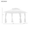 Gazebo Canopy Soft Top Outdoor Patio Gazebo Tent Garden Canopy, Outdoor or Party - khaki