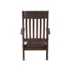 Raina Rocking Chair; Brown PU & Walnut Finish - 59937