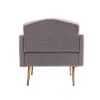 Accent Chair ,leisure single sofa with Rose Golden feet - Grey Teddy