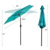 7.5ft Outdoor Patio Umbrella for Inground Pool Balcony Backyard Blue - Blue