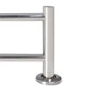 Stainless Steel Towel Rack 2 Tubes - Silver