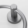 Towel Ring Gun Grey; Bath Hand Towel Ring Thicken Space Aluminum Round Towel Holder for Bathroom - as Pic