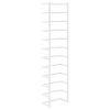 vidaXL Towel Rack White 9.4"x4.7"x37.8" Steel - White