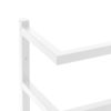 vidaXL Towel Rack White 9.4"x4.7"x37.8" Steel - White