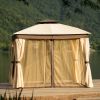 Gazebo Canopy Soft Top Outdoor Patio Gazebo Tent Garden Canopy; Patio; Garden; Outdoor or Party - khaki