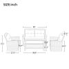 Patio Furniture Set;  4 Piece Outdoor Conversation Set All Weather Wicker Sectional Sofa with Ottoman and Cushions - Beige