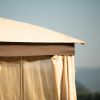 Gazebo Canopy Soft Top Outdoor Patio Gazebo Tent Garden Canopy for Your Yard;  Patio;  Garden;  Outdoor or Party - khaki