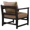 Malibu Accent Chair with Open Wood Frame; Beige; DunaWest - Default