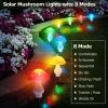 Solar Mushroom Light; Multi-Color Changing LED Outdoor Flowers Garden Courtyard Yard Patio Outside Christmas Holiday DÃ©cor - Solar 12Lights