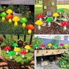 Solar Mushroom Light; Multi-Color Changing LED Outdoor Flowers Garden Courtyard Yard Patio Outside Christmas Holiday DÃ©cor - Solar 12Lights