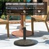 26.5lbs Patio Market Umbrella Base Stand - Bronze