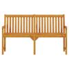 vidaXL Patio Bench 59.1" Solid Acacia Wood - Brown