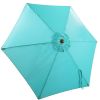 7.5ft Outdoor Patio Umbrella for Inground Pool Balcony Backyard Blue - Blue