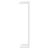 vidaXL Towel Rack White 4.9"x4.9"x23.6" Steel - White