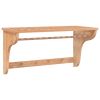 vidaXL Towel Rack 23.6"x11.8"x13.8" Solid Wood Walnut - Brown