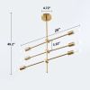 Light Sputnik Geometric Chandelier - Gold