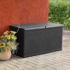 vidaXL Patio Storage Box Anthracite 47.2"x22"x24.8" PP Rattan - Anthracite