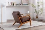 COOLMORE Wood Frame Armchair; Modern Accent Chair Lounge Chair for Living Room - as Pic