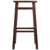 Carter Square Seat Bar Stool, Walnut