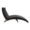 Alameda Indoor/Outdoor Patio Wicker Chaise Lounge with Dark Grey Polyester CushioN - as Pic