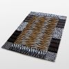 Onitiva - [Tiger Stripes -C] Patchwork Throw Blanket (50 by 70 inches) - onitiva-blk-013